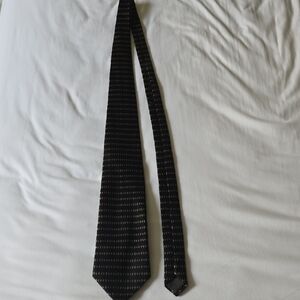 Elegant Black Patterned Tie